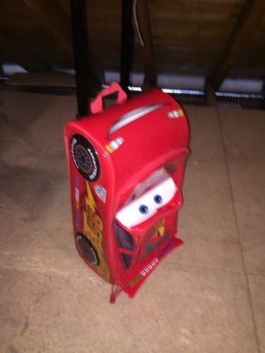 disney pixar cars rolling lightning mcqueen luggage
