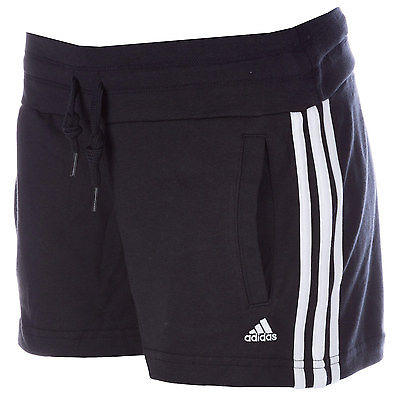 adidas essentials 3 stripe knit shorts ladies