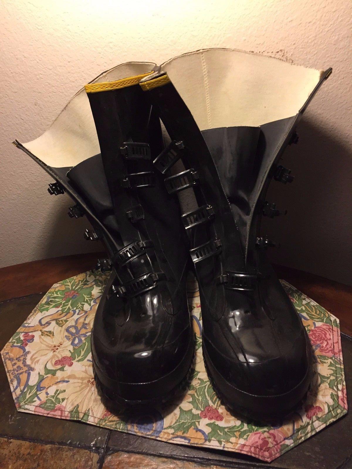 men's 5 buckle rubber boots