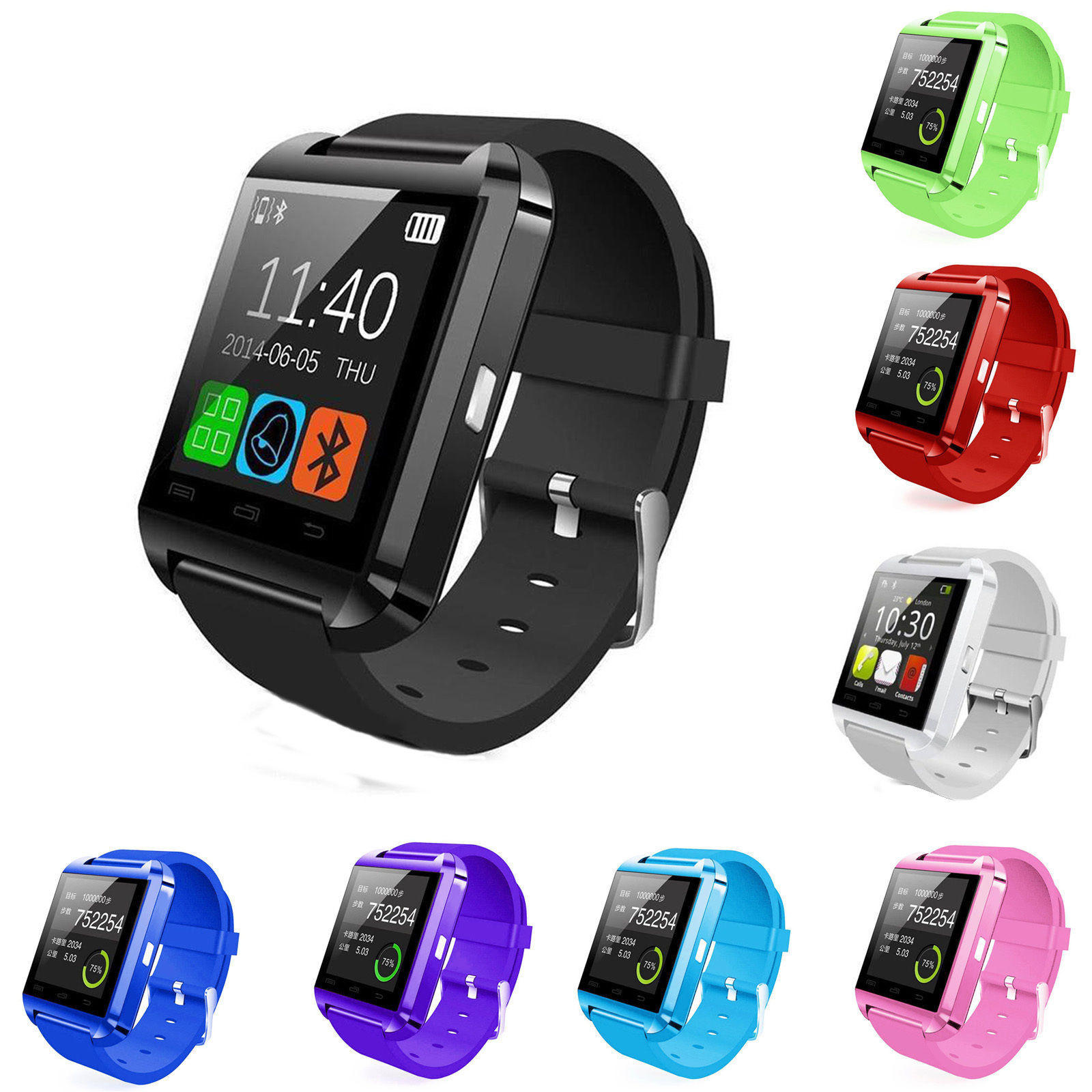 bluetooth smart wrist watch for android & ios